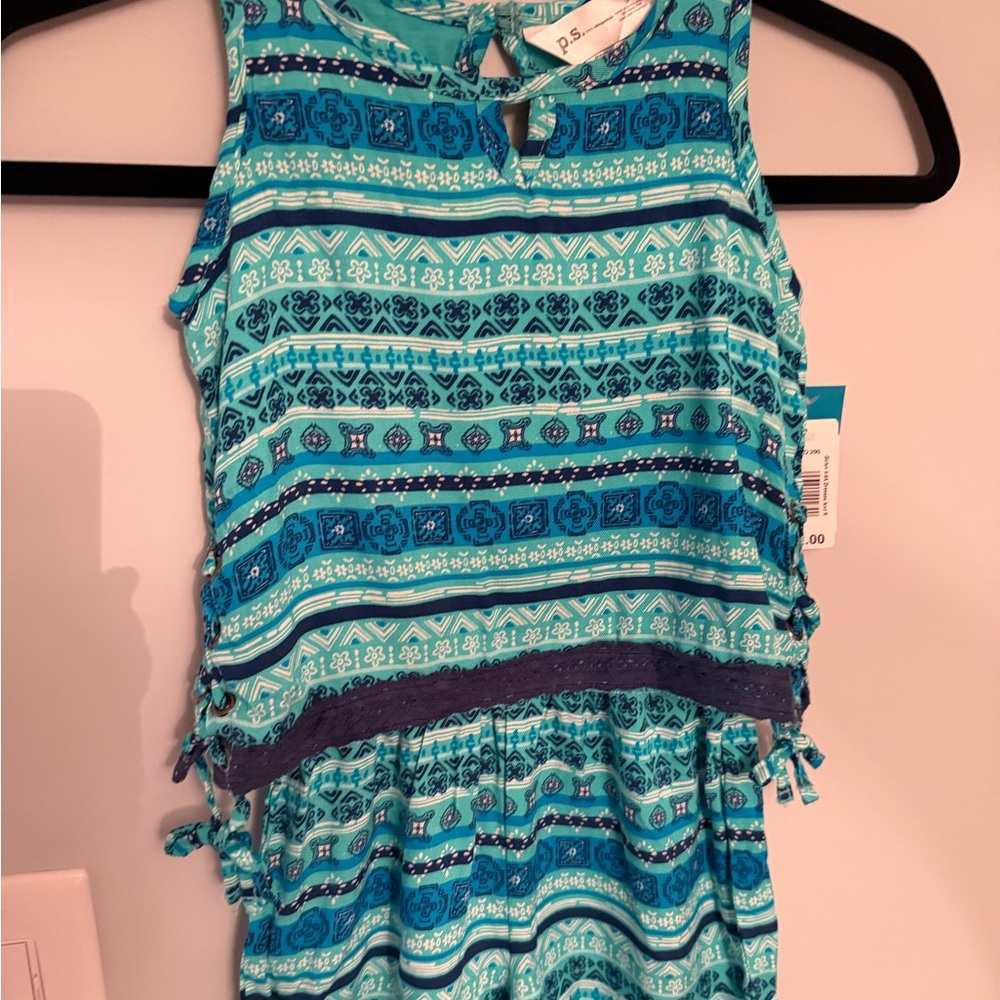 Blue & Teal Patterned Sleeveless Outfit 5 P.S. Aeropostale
NWT 42.00